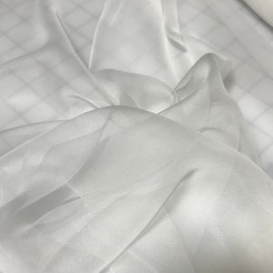 White - 3mm Silk Gauze Fabric