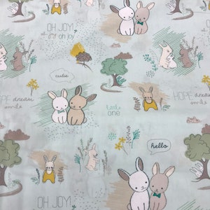 Furry Tales Minty - Littlest - Art Gallery Premium Cotton Fabric