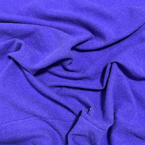 VIOLET PURPLE Hand Dyed Raw Silk NOIL Fabric