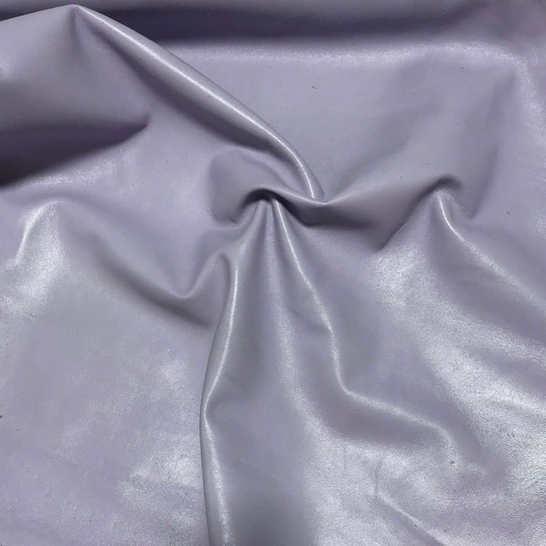 PALE LAVENDER Supple Lambskin Leather Whole Hide 1 Square Foot