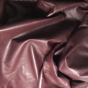 Burgundy - Lambskin Leather