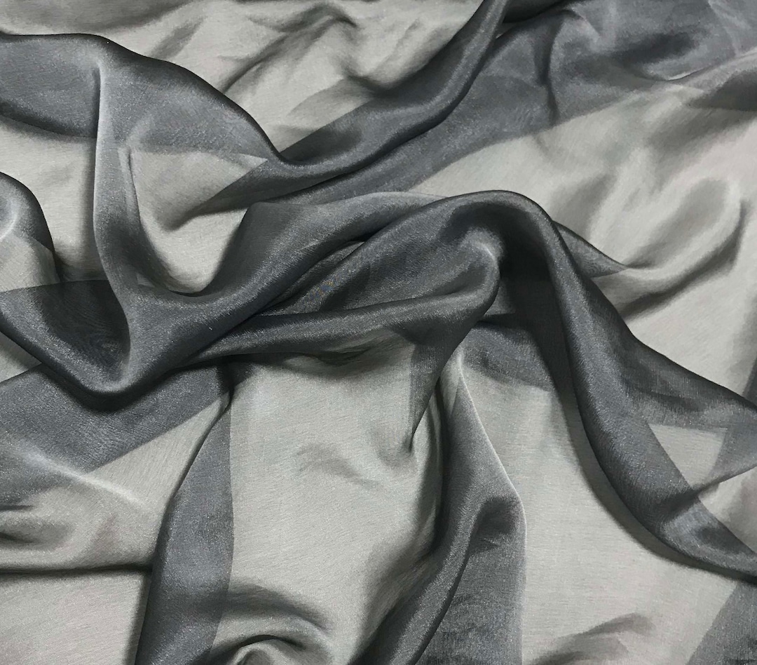 Dark Gold Iridescent Silk Chiffon main image 1