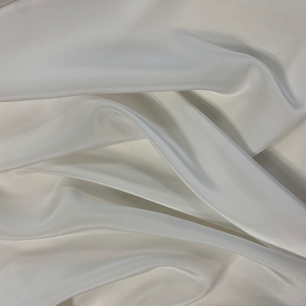 Natural White - 16mm Silk Crepe de Chine Fabric