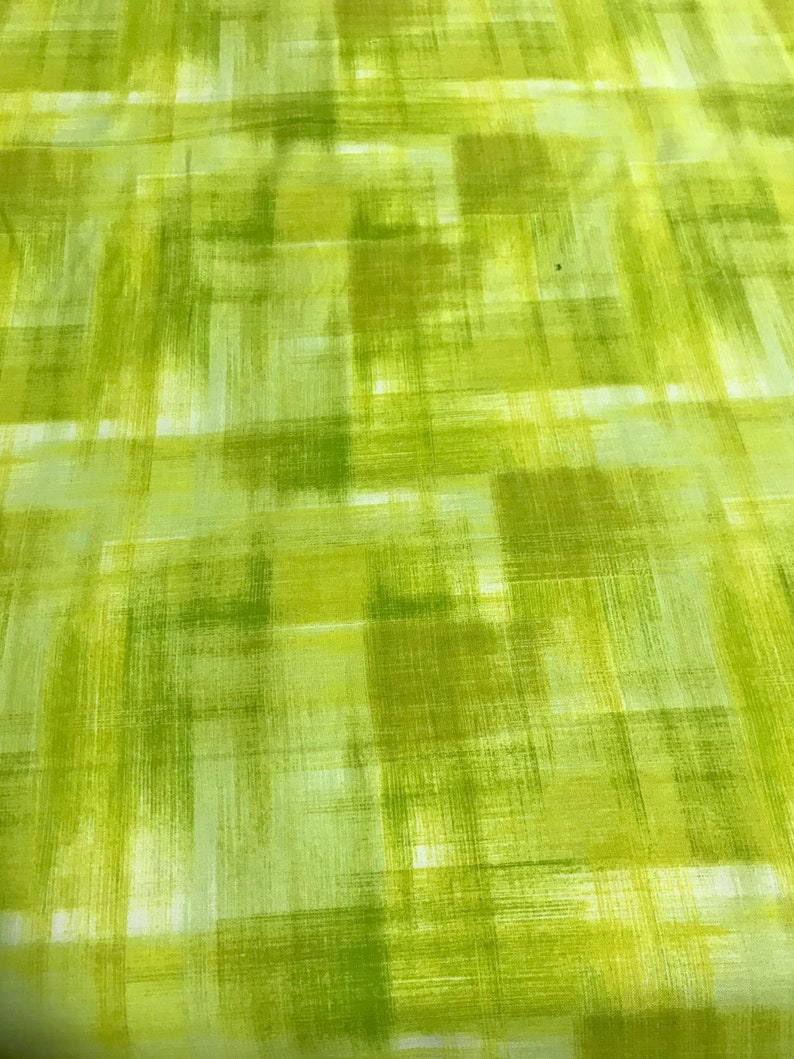 Dancing Wings Studio E Cotton Fabric Bright Green Woven Ombre