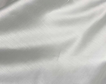 Spechler-Vogel Fabric - White Pima Cotton Satin Batiste