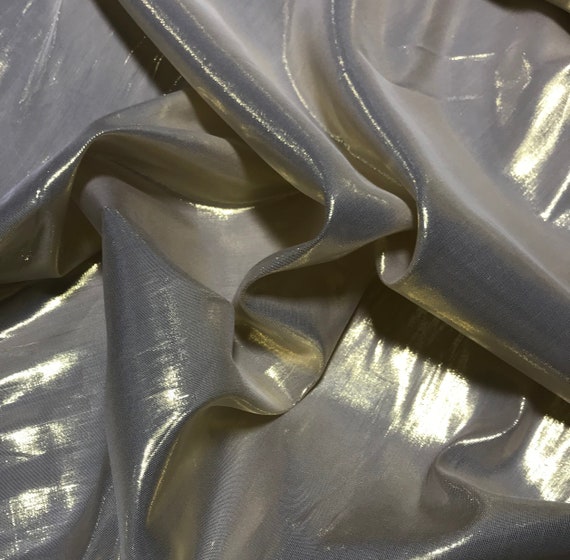 Silver chiffon material deals