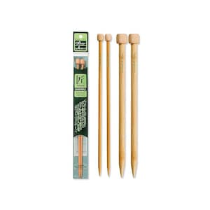 Clover Needlecraft Takumi Bamboo 9&quot; Single Point Knitting Needles (Choose Your Size)