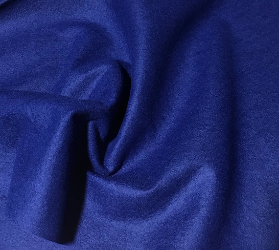 royal wool fabric - Royal Blue - Wool /Rayon Blend Felt Fabric