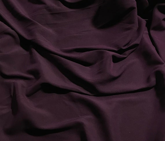 Remnant Sale 12x61 Deep Purple Polyester Satin Faced Chiffon