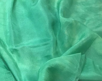 Hand Dyed SPEARMINT GREEN China Silk HABOTAI Fabric