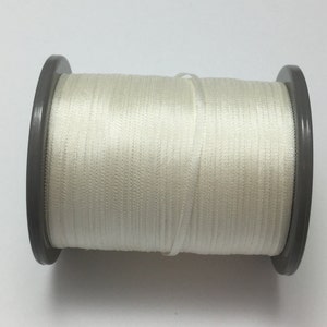 YLI #1 Pure Silk Embroidery Ribbon Off White 2mm 1/16" wide Japan -3 yards-