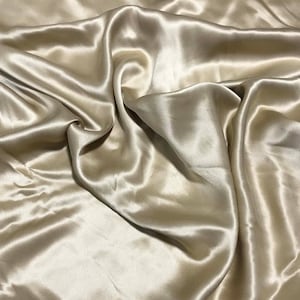 Gold - Sandwashed Silk Charmeuse Fabric