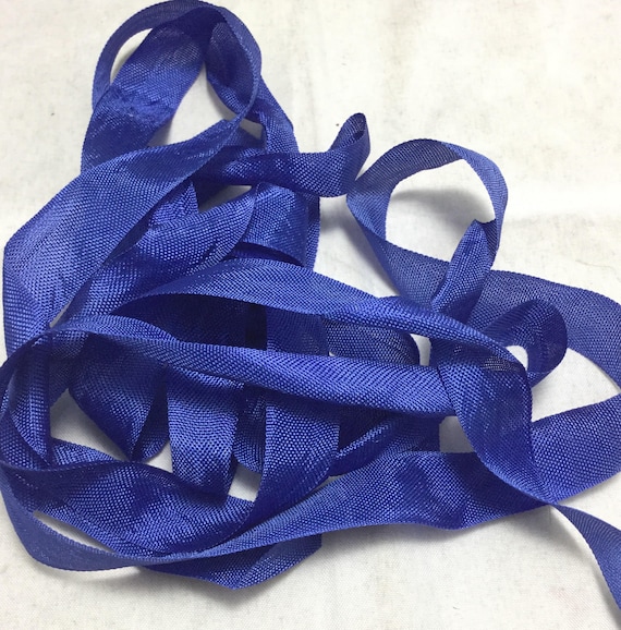 cobalt none - Vintage Rayon Seam Binding - Cobalt Blue - 1/2 inch - 3 Yards