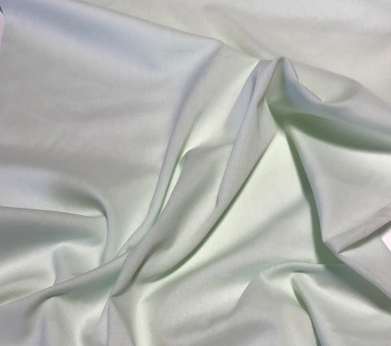 Spechler-vogel Fabric Pale Mint Imperial Batiste Poly/cotton Fabric 