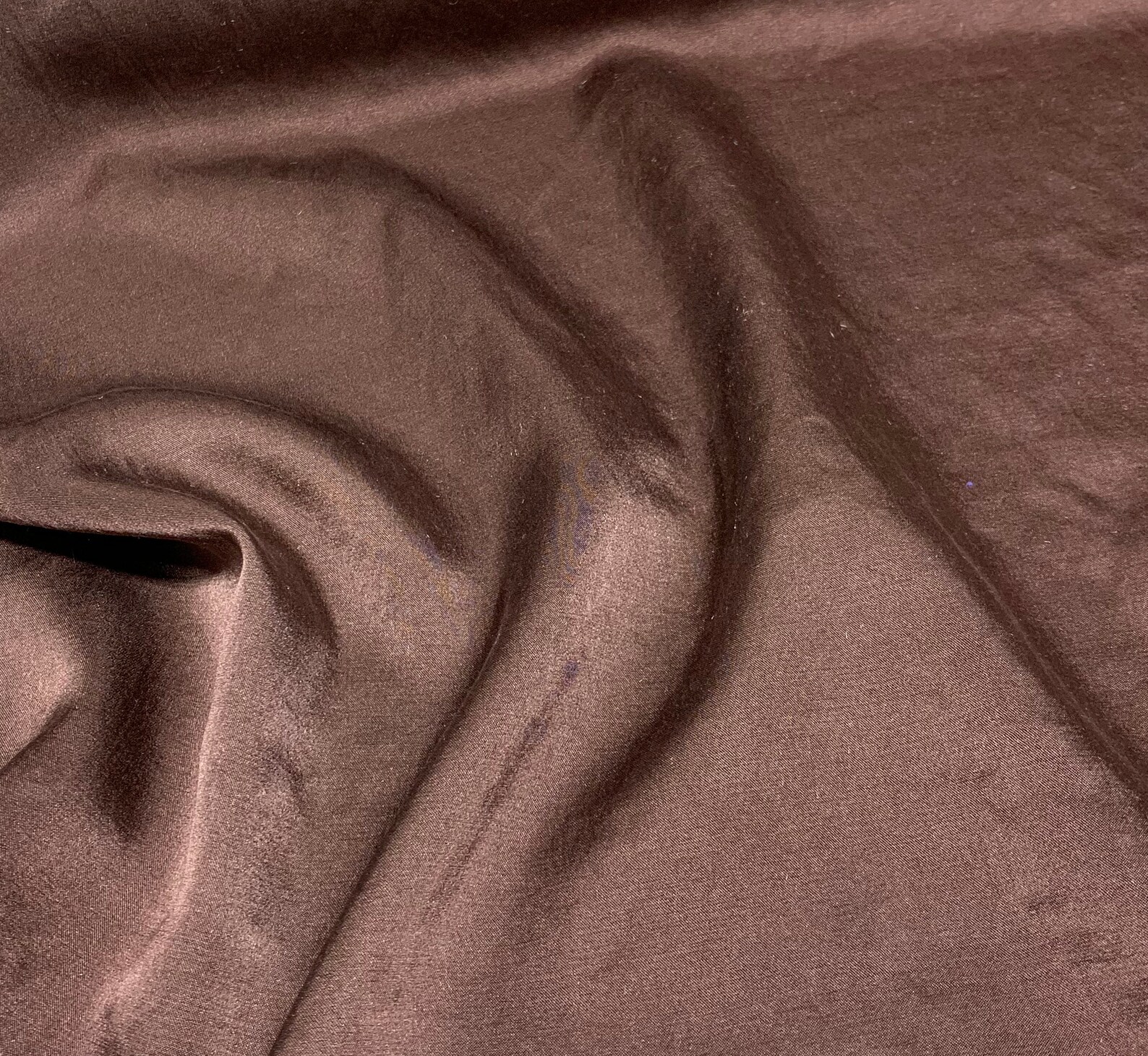 Chocolate Cotton Silk Fabric main image 1