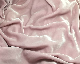 LILAC Silk Velvet Fabric