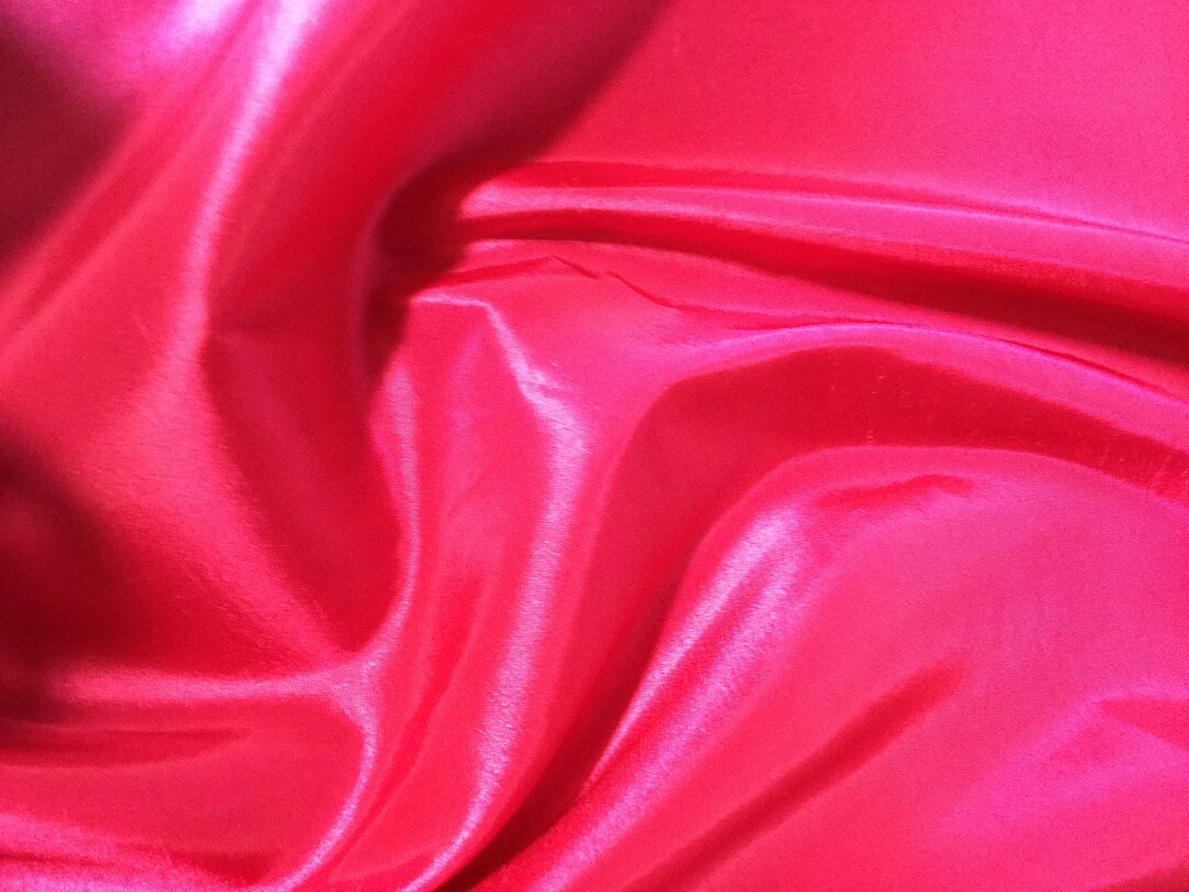 Iridescent Yellow/Hot Pink Taffeta Silk Fabric