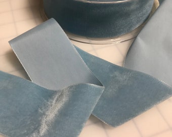 Blue Velvet Ribbon - Etsy