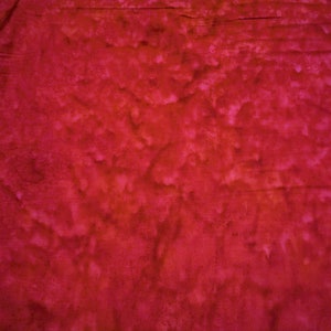 Scarlet Red Shadows - Banyan Batik Tone on Tone 100% Cotton Fabric