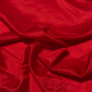 SCARLET RED China Silk HABOTAI Fabric