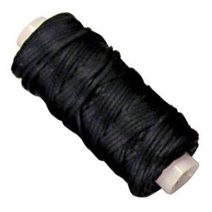 Tandy Leather Waxed Braided Cord 25 yds. (22.9 m) Black 11210-01