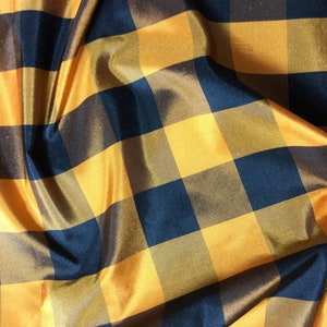 Orange Embroidered Taffeta Silk 503 Fabric