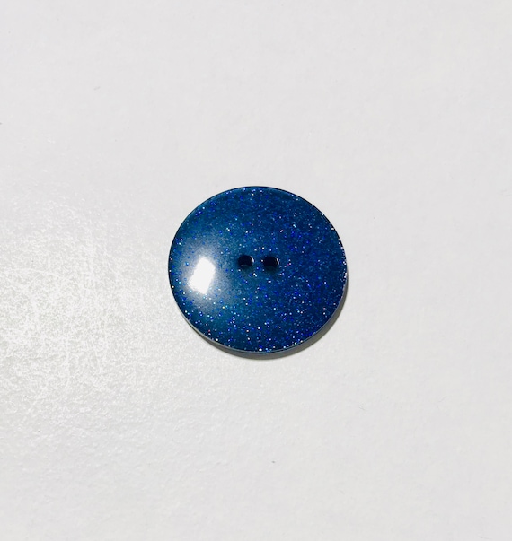 navy none - Navy Blue Glitter Plastic Button - Dill Buttons Brand (3 Sizes to Choose From)