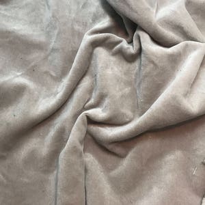 Hand Dyed Cotton VELVETEEN Fabric TAUPE BROWN - 54"wide