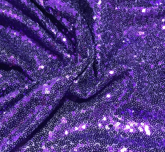 Holographic SEQUIN Spangle Sewn on Mesh Fabric  14 Yard