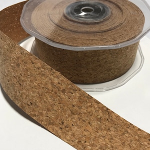 CORK Ribbon (1 1/2&quot; wide) -by the yard-