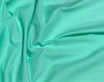 Mintgrün - Polyester/Baumwolle Breittuch Stoff