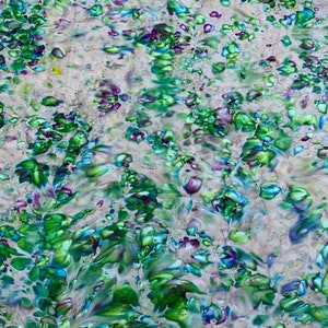 Green Blue Ink Blot - Color Me Banyan - Banyan Batiks Studio for Northcott Fabric