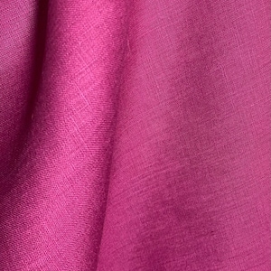 Raspberry Pink 100% Linen Fabric