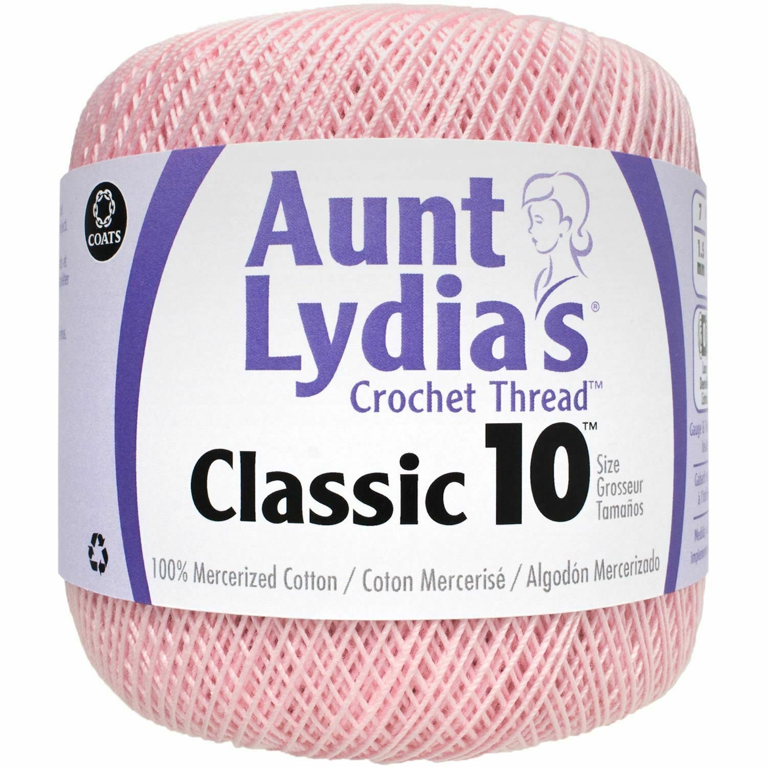 South Maid Crochet Thread Size 10, Soft Yellow