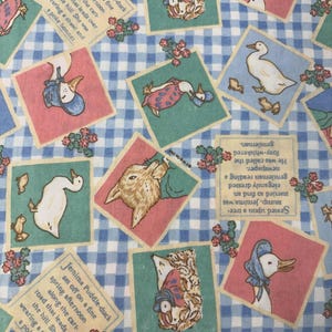 Lot 5 Pièces Table Beatrix Potter – Pierre Lapin – Tons Bleus – Frederic Warne 2003
