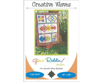 Gina Reddin Designs GRD-0202 Creative Waves Patroon Quilt Wall Hanging