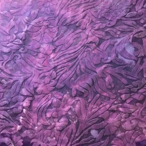 LAVENDER PURPLE Floral Burnout Hand Dyed Silk Velvet Fabric