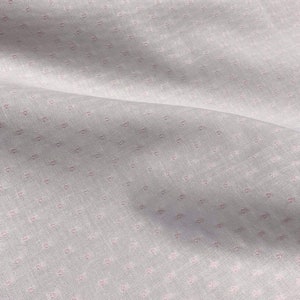 Pink Imperial Poly Cotton Old Fashioned Dotted Swiss - Spechler-Vogel Fabric