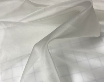 White - Silk Organza Fabric