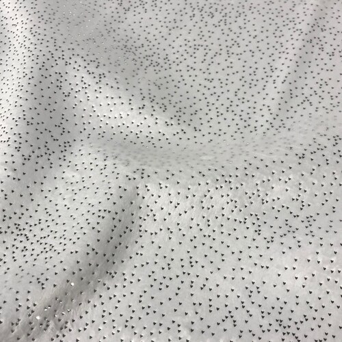 White With Silver Metallic Glitter Cuddle Minky Fabric - Etsy