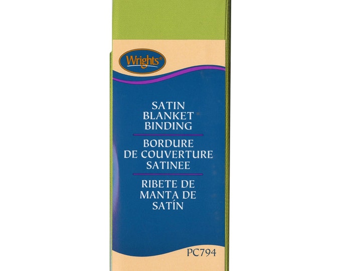 Wrights Sbieco Satinato Per Coperte - Piegatura Singola, Colore Menta, 2,4 Cm X 4,3 Metri - copertina