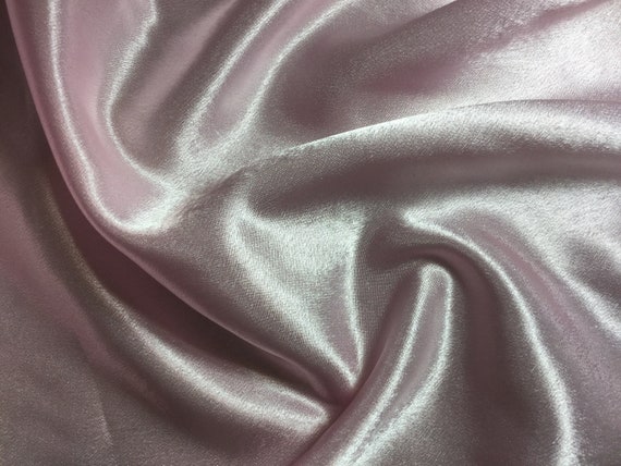 Baby Pink Faux Silk Charmeuse Satin Fabric | Etsy