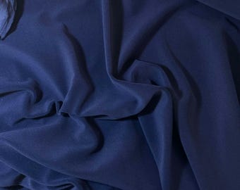 Midnight Blue - Upholstery Weight Velvet Fabric