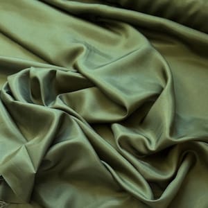 Forest Green China Silk HABOTAI Fabric 8mm weight 54&quot; width