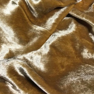 GOLD Silk Velvet Fabric