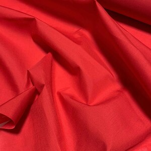 Red - Polyester/Cotton Broadcloth Fabric