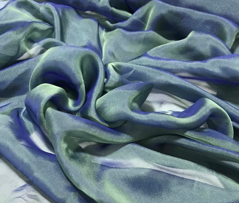Boysenberry Iridescent Silk Chiffon Fabric Boysenberry Iridescent Silk Chiffon Fabric