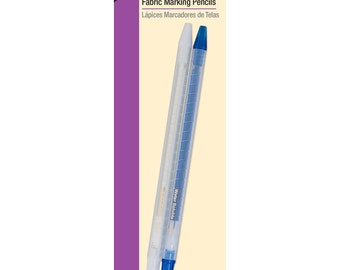 Dritz 758 Lápices de Marcado de Tela, Soluble en Agua y Retráctil 2-Count Blanco & Azul