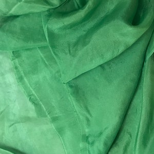 Hand Dyed Spring Green  China Silk HABOTAI Fabric