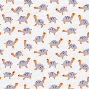 Turtles on White - Animal Kingdom - By Jessica Nielsen for Paintbrush Studio 100% Cotton Fabric